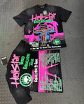 Hellstar World Revolution Black Graphic T-Shirt
